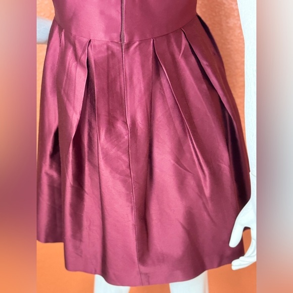 DAO CHLOE DAO Elegant Burgundy Sleeveless Dress With Side Pockets S 4. E74 - Picture 10 of 14